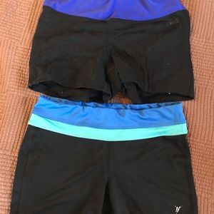 Girls 14-16 2 pair workout shorts Old navy avia